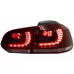 Pare-chocs pour VW Golf VI 08-13 R20 Look Feux arrires  LED Dynamique Tournant-image-6051061