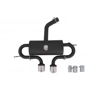 Rear Bumper with Exhaust System and Taillights Full LED suitable for VW Golf VI (2008-2013) R20 Design Dynamic Sequential Turning Light (LHD and RHD)