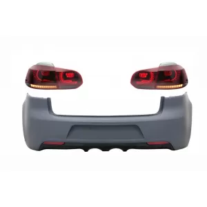 image-12-Hátsó lökhárító, piros/füst teljes LED hátsó lámpák, teljes LED irányjelzők VW Golf 6 VI (2008-2013) típushoz, R20 Design
