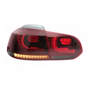Stoßstange & Auspuff für VW Golf 6 08-13 Seitenschweller Rückleuchten R20 Look-image-6051197