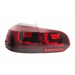 Stoßstange & Auspuff für VW Golf 6 08-13 Seitenschweller Rückleuchten R20 Look-image-6051202