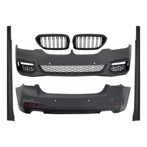 image-41-Kompletan karoserijski komplet sa središnjim bubrežastim Maske Piano crna prikladan za BMW serije 5 G30 (2017.) M-Tech Dizjan
