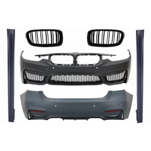 image-27-BodyKit für BMW 3er F30 11-15 F30 LCI 16+ Stoßstange Mittelgitter M3 Sport Look