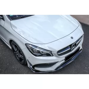Splitter Aero Kit für Mercedes CLA W117 Facelift 16-18 CLA45 Look Canards Glänzend schwarz-image-6072931