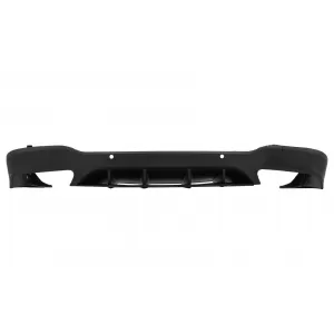 Rear Diffuser suitable for Mercedes GLC X253 SUV (2015-07.2019) GLC63 Exhaust Muffler Tips Silver