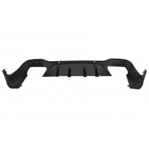Rear Diffuser suitable for Mercedes GLC X253 SUV (2015-07.2019) GLC63 Exhaust Muffler Tips Silver