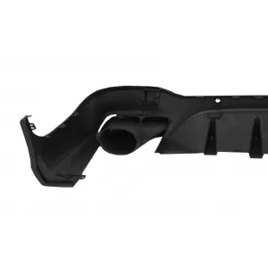 Rear Diffuser suitable for Mercedes GLC X253 SUV (2015-07.2019) GLC63 Exhaust Muffler Tips Silver