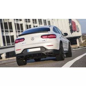 Hátsó diffúzor Mercedes GLC C253 Coupe (2015-) GLC63 fekete kipufogóvégekkel-image-6055446