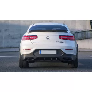 Hátsó diffúzor Mercedes GLC C253 Coupe (2015-) GLC63 fekete kipufogóvégekkel-image-6055448