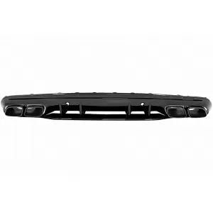 image-32-Diffusor für Mercedes C W205 S205 AMG Sport Line 14-20 C63S Look Schwarz Tipps