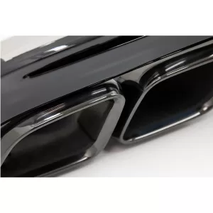 Difuzor cu Ornamente de evacuare compatibil cu Mercedes C-Class W205 S205 (2014-2020) C63S Design pentru bara AMG Sport Line-image-6055662