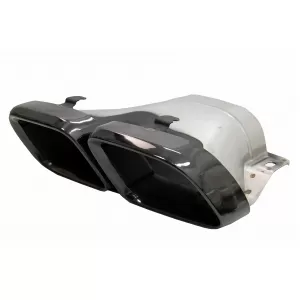 Difuzor cu Ornamente de evacuare compatibil cu Mercedes C-Class W205 S205 (2014-2020) C63S Design pentru bara AMG Sport Line-image-6055666