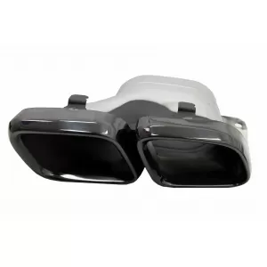 Difuzor cu Ornamente de evacuare compatibil cu Mercedes C-Class W205 S205 (2014-2020) C63S Design pentru bara AMG Sport Line-image-6055667
