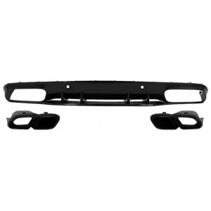 Diffuseur pour Mercedes C205 A205 Coupé Cabrio 14-19 Conseils Facelift C63S Look-image-6055151