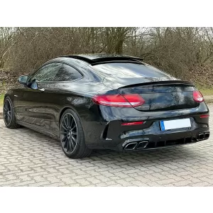 Diffuseur pour Mercedes C205 A205 Coupé Cabrio 14-19 Conseils Facelift C63S Look-image-6089311