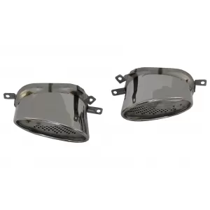 Heckdiffusor Schwarz & Auspuff für Audi A7 4G Facelift 15-18 RS7 Look nur S-Line-image-6054864
