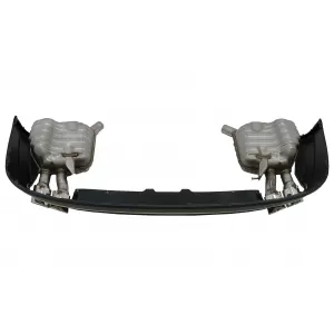 Heckdiffusor für Audi A8 D4 Facelift 15-17 S8 Look Auspuff Schalldämpfer Tipps-image-6054387