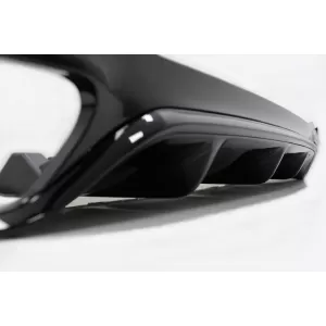 Difuzor Bara Spate cu Ornamente Evacuare compatibil cu Mercedes E-Class W213 (2016-2019) E63 Design Negru Lucios-image-6052013