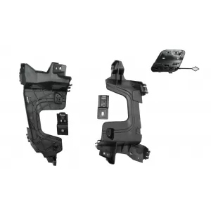 Difuzor Bara Spate cu Ornamente Evacuare compatibil cu Mercedes E-Class W213 (2016-2019) E63 Design Negru Lucios-image-6052015