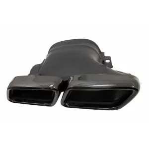 Difuzor Bara Spate cu Ornamente Evacuare compatibil cu Mercedes E-Class W213 (2016-2019) E63 Design Negru Lucios-image-6052020