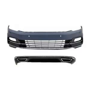 image-18-Első lökhárító és hátsó lökhárító diffúzorral, VW Passat B8 3G (2015-2018), R-line Design