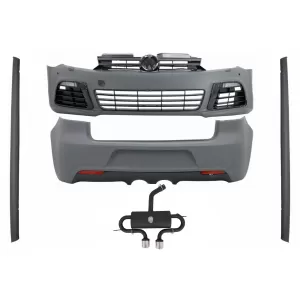 image-62-Body Kit prikladan za VW Golf VI 6 MK6 (2008-2013) R20 Dizjan s bočnim pragovima i kompletnim ispušnim sustavom Catback