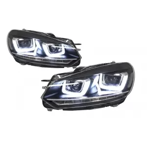 Kit für VW Golf MK 6 08-13 R20 Look Scheinwerfer & Rückleuchten Dynamisch Licht-image-6052300