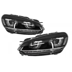 Kit für VW Golf MK 6 08-13 R20 Look Scheinwerfer & Rückleuchten Dynamisch RHD-image-6052358