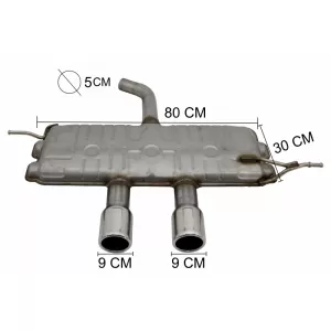 Kit für VW Golf VI MK 6 08-13 R20 Look Scheinwerfer Rückleuchten Rauch Auspuff-image-6052521