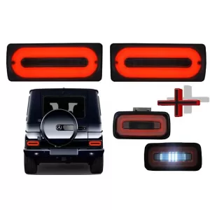 image-40-LED stražnja svjetla Svjetlosna traka sa stražnjim Branik Svjetlo za maglu prikladno za Mercedes G-klasa W463 (1989-2015) dim