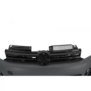 Frontstostange für VW Golf 6 Mk6 VI 2008-2013 Look LED Scheinwerfer NBL Gitter-image-6052976