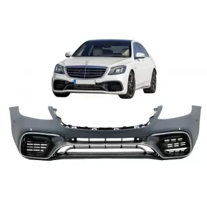 Front Bumper suitable for Mercedes S-Class W222 Facelift (2017-up) S63 Design