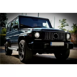 Front Bumper with Fender Flares Wheel Arches and Front Grille suitable for Mercedes G-Class W463 (1989-2018) G65 Design-image-6337064
