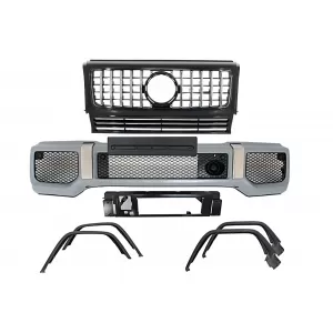 image-78-Przedni zderzak Rozbłyski błotników łuki kół Krata dla Mercedes G W463 89-18 G65 Look