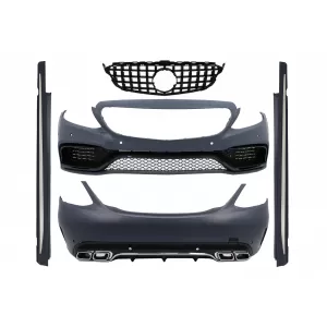 image-77-Komplett Body Kit MERCEDES C-osztály W205 Sedan 14-18, hűtőrács, C63 dizájn