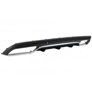 Diffusor für Mercedes W205 S205 14-20 C63 Look Auspuff Tipps Schwarz Sport Paket-image-6053194