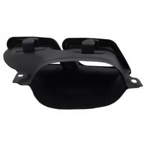 Diffusor für Mercedes W205 S205 14-20 C63 Look Auspuff Tipps Schwarz Sport Paket-image-6053201
