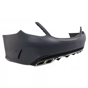 Bodykit für Mercedes C W205 14-18 Stoßstangengrill Seitenschweller Auspuffspitzen-image-6053210