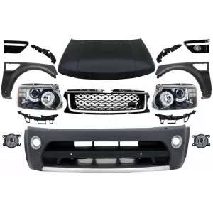 image-20-Body Kit Range Rover Sport L320 05-13 modellekhez, Autobiography dizájn lökhárító, fényszórók, motorháztető és sárvédők