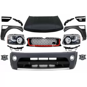 image-22-Body Kit Range Rover Sport L320 05-13 modellekhez, Autobiography dizájn lökhárító, fényszórók, motorháztető és sárvédők