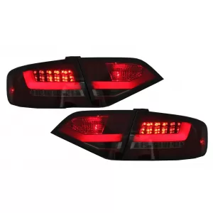 image-13-LED stražnja svjetla prikladna za AUDI A4 B8 Sedan Limuzina (2008-2011) Crveni dim