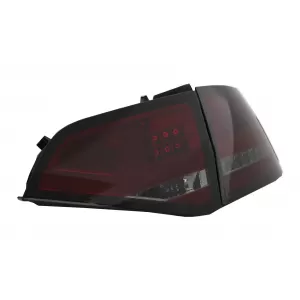 Feux arrière LED pour AUDI A4 B8 Berline Limousine 2008-2011 Rouge Fumée--image-6053949