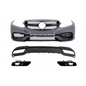 image-21-Hátsó lökhárító Mercedes E W212 S212 13-16, diffúzorral és kipufogóvégekkel, csak Sport csomaghoz