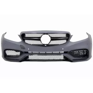 Bara fata si Difuzor Bara Spate compatibil cu Mercedes E-Class W212 S212 (2013-2016) Negru cu Ornamente Evacuare-image-6053541