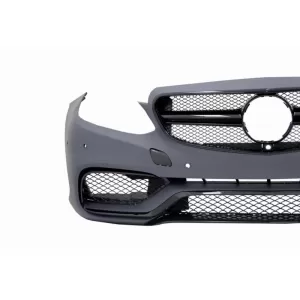 Bara fata si Difuzor Bara Spate compatibil cu Mercedes E-Class W212 S212 (2013-2016) Negru cu Ornamente Evacuare-image-6053543