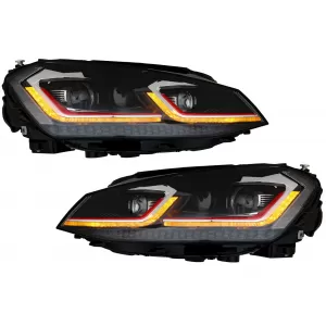 LED Scheinwerfer für VW Golf 7 12-17 Facelift G7.5 GTI Look Dynamische Lichter-image-6056086