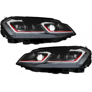 LED Scheinwerfer für VW Golf 7 12-17 Facelift G7.5 GTI Look Dynamische Lichter-image-6056088