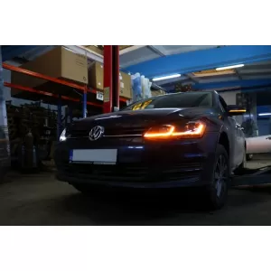 LED Scheinwerfer für VW Golf 7 12-17 Facelift G7.5 R Look Sequenzielle Lichter-image-6056104