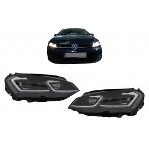 LED Scheinwerfer für VW Golf 7 12-17 Facelift G7.5 R Look Sequenzielle Lichter-image-6086921