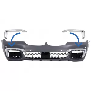 image-26-Prednji kromirani ukrasi pogodni samo za BMW serije 7 G12/G11 (2015-02.2019) M-Tech M-Sport Branik